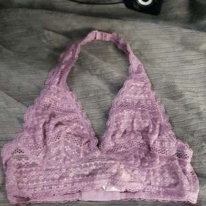 Victoria's Secret Purple Halter Bralette M NWT